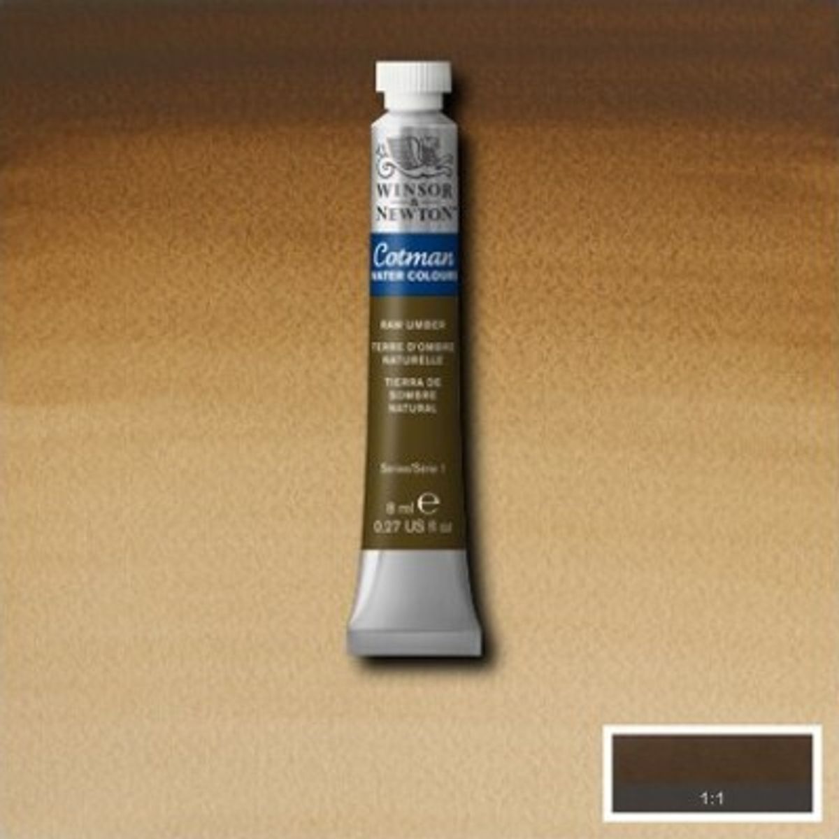 Winsor & Newton - Cotman Watercolour - 8 Ml - Raw Umber