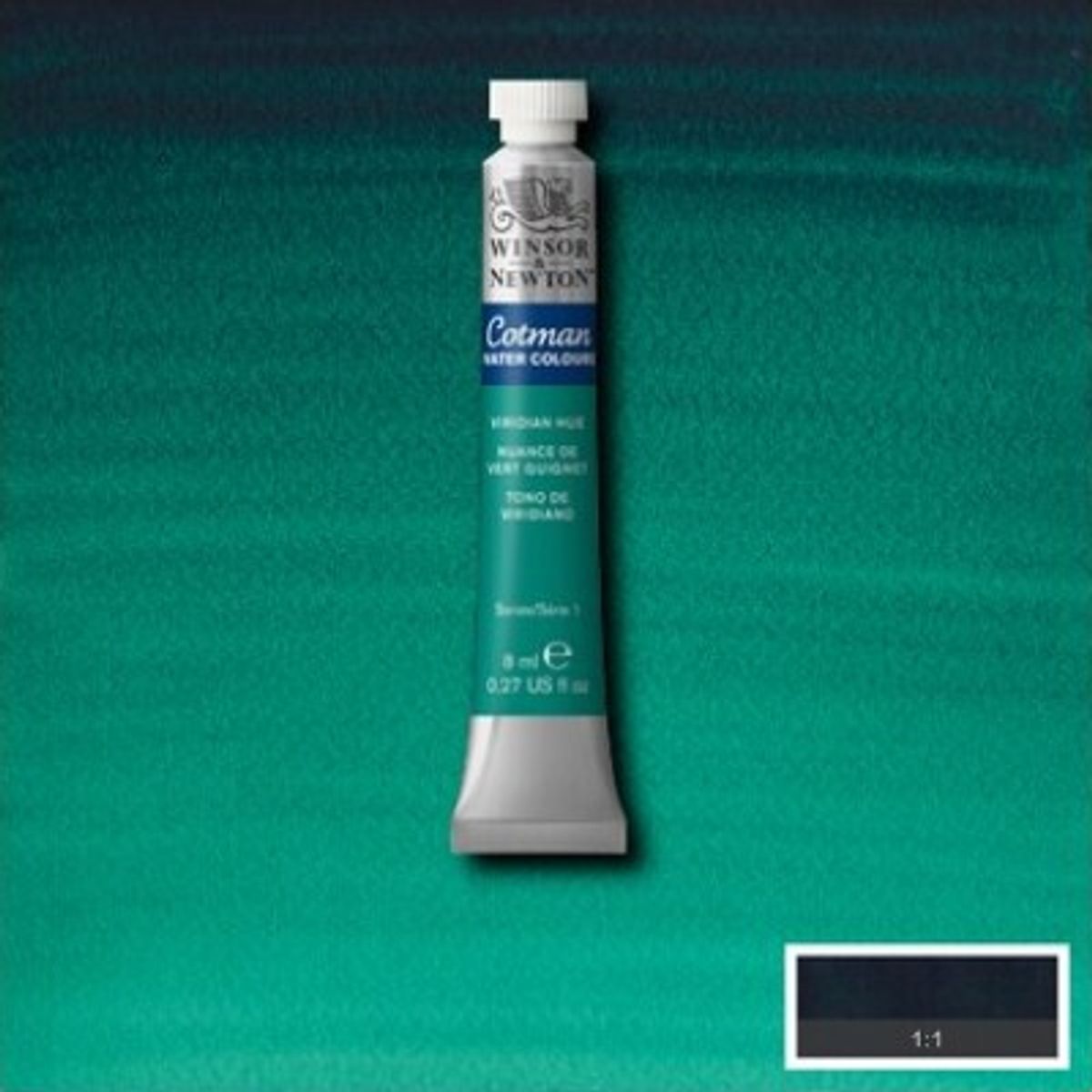 Winsor & Newton - Cotman Watercolour - 8 Ml - Viridian Grøn