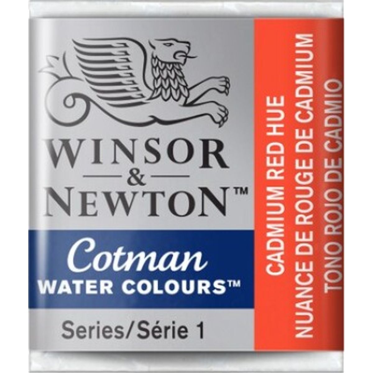 Winsor & Newton - Cotman Watercolour - 1/2 Pan - Cadmium Rød