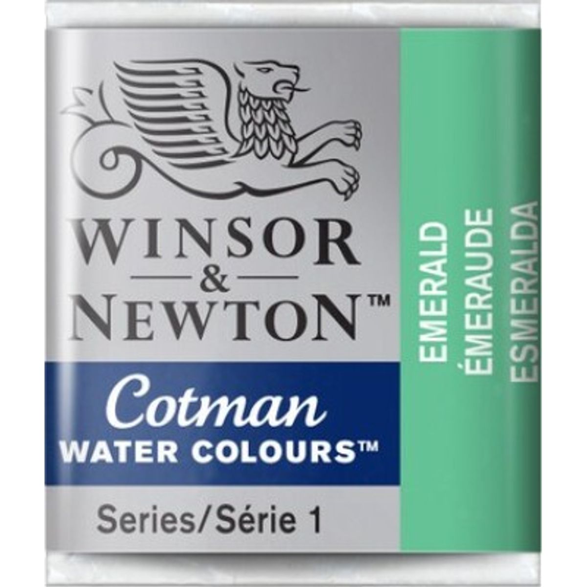 Winsor & Newton - Cotman Watercolour - 1/2 Pan - Smaragd Grøn