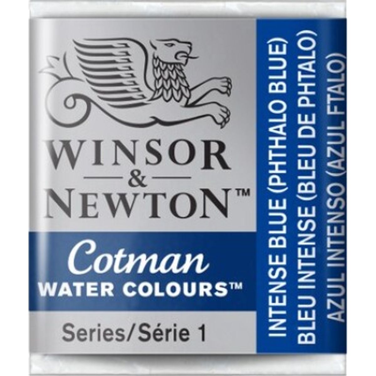 Winsor & Newton - Cotman Watercolour - 1/2 Pan - Intens Blå