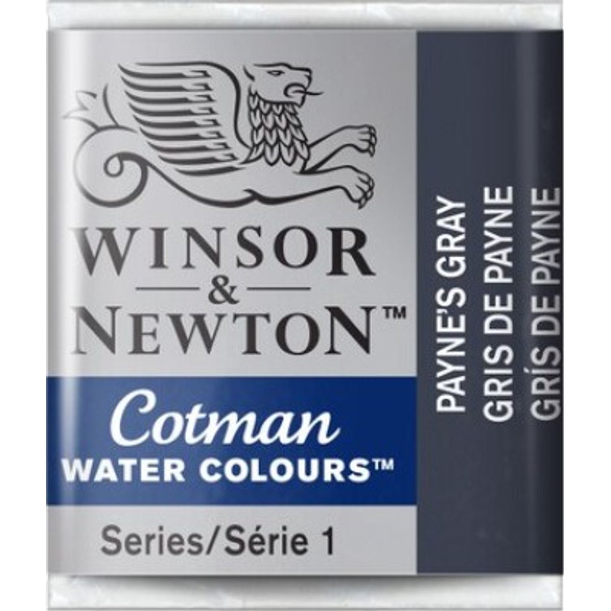 Winsor & Newton - Cotman Watercolour - 1/2 Pan - Paynes Grå