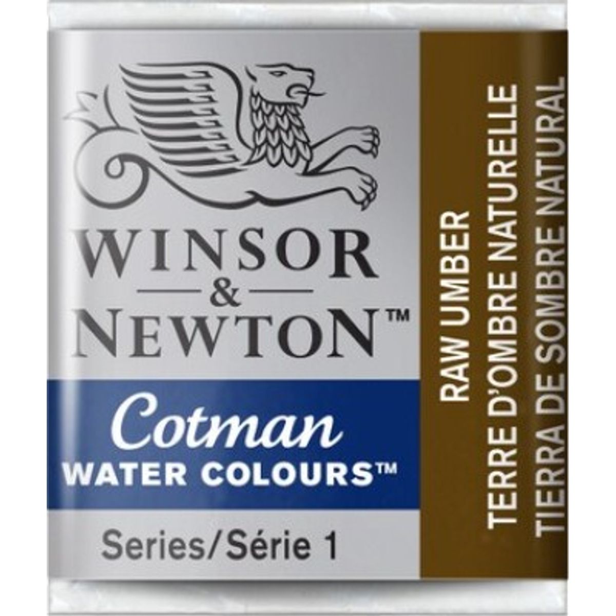 Winsor & Newton - Cotman Watercolour - 1/2 Pan - Raw Umber