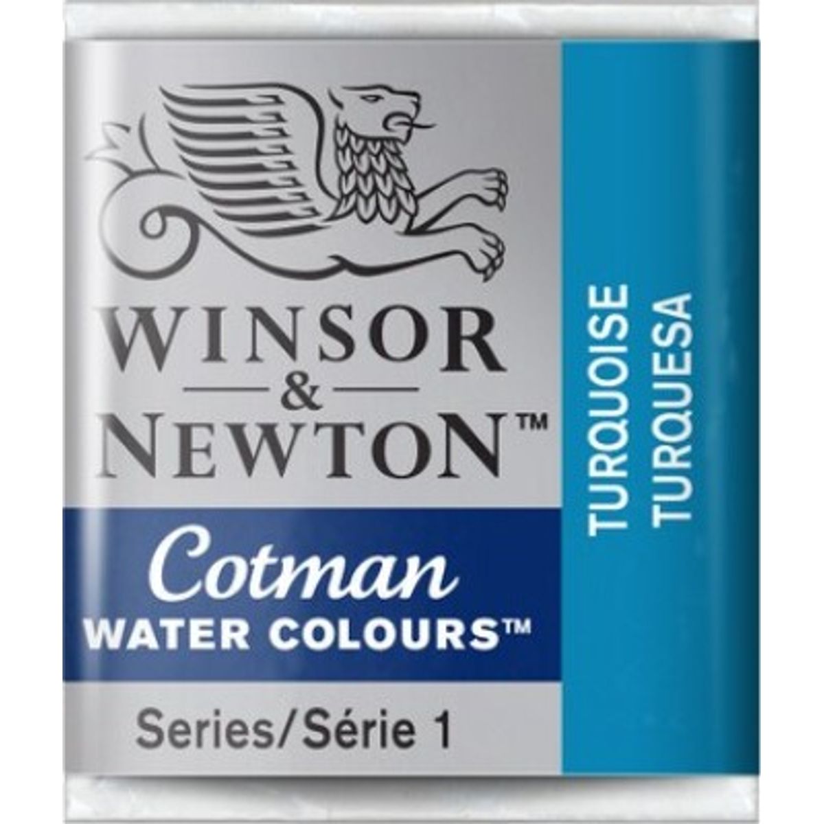 Winsor & Newton - Cotman Watercolour - 1/2 Pan - Turkisblå