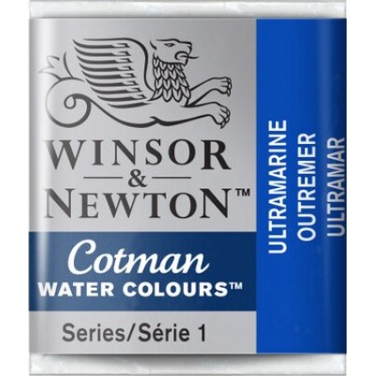 Winsor & Newton - Cotman Watercolour - 1/2 Pan - Ultramarine Blå