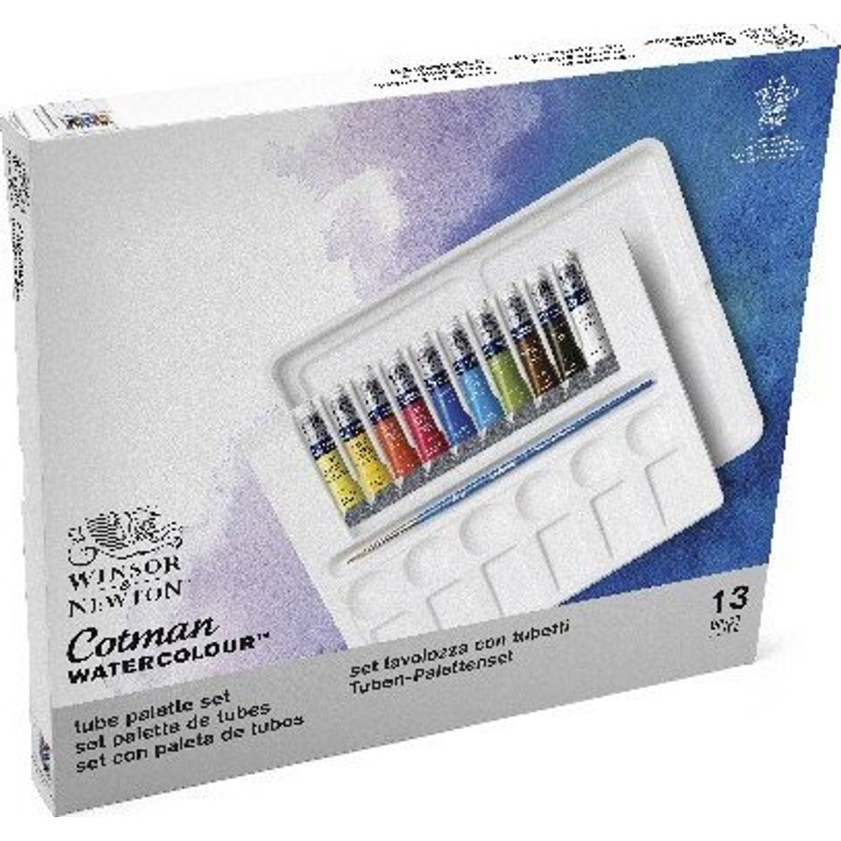 Winsor & Newton - Akvarelfarve Sæt - Tube Palette - 13 Dele