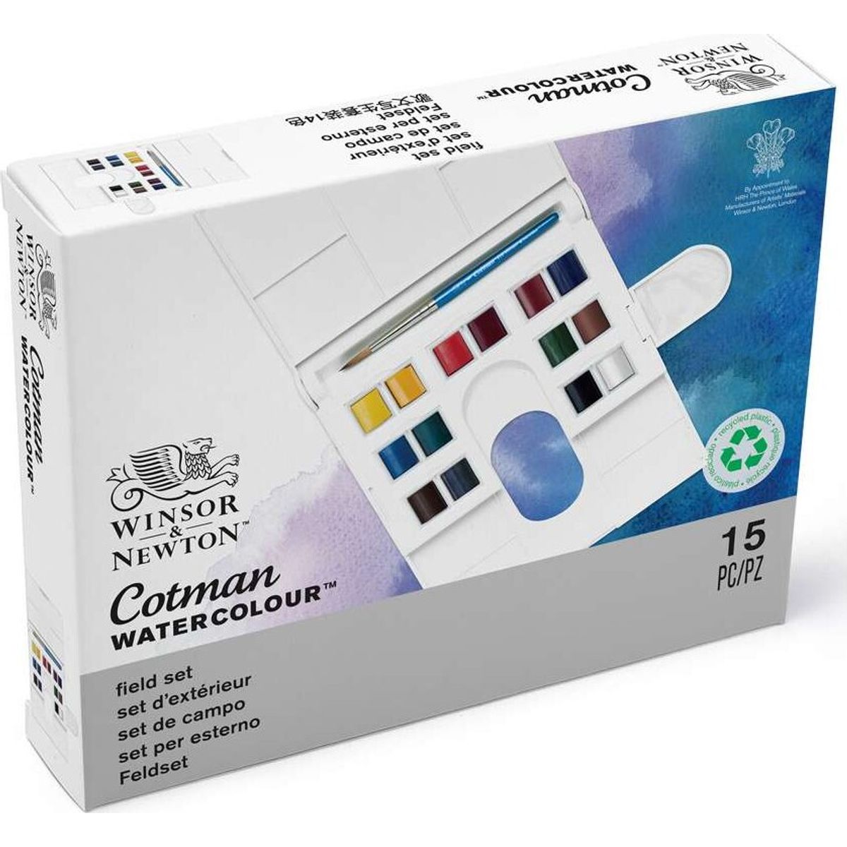 Winsor & Newton - Akvarelfarve Sæt - The Compact Set - 14 Farver