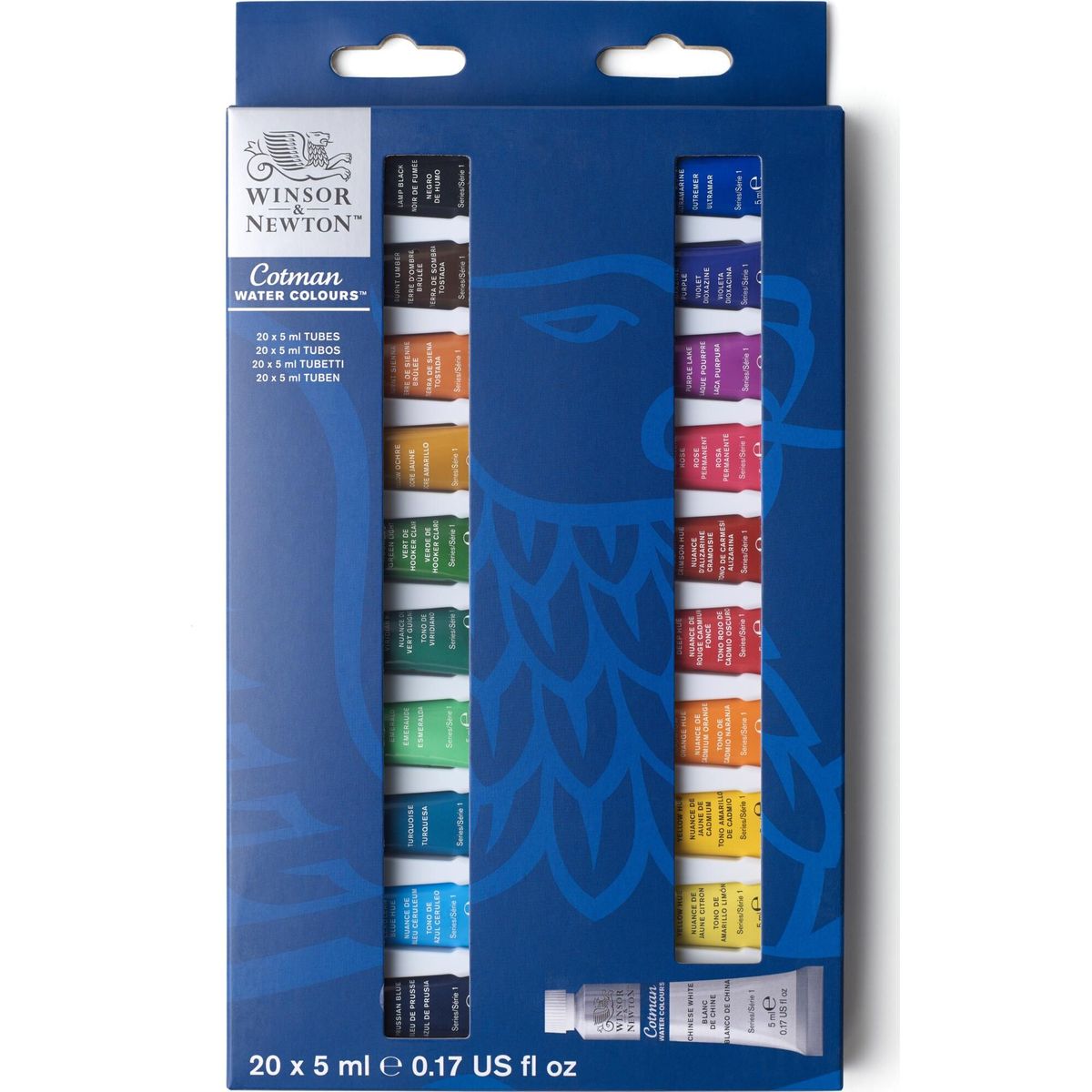 Winsor & Newton - Akvarelsæt - Cotman - 20x5 Ml