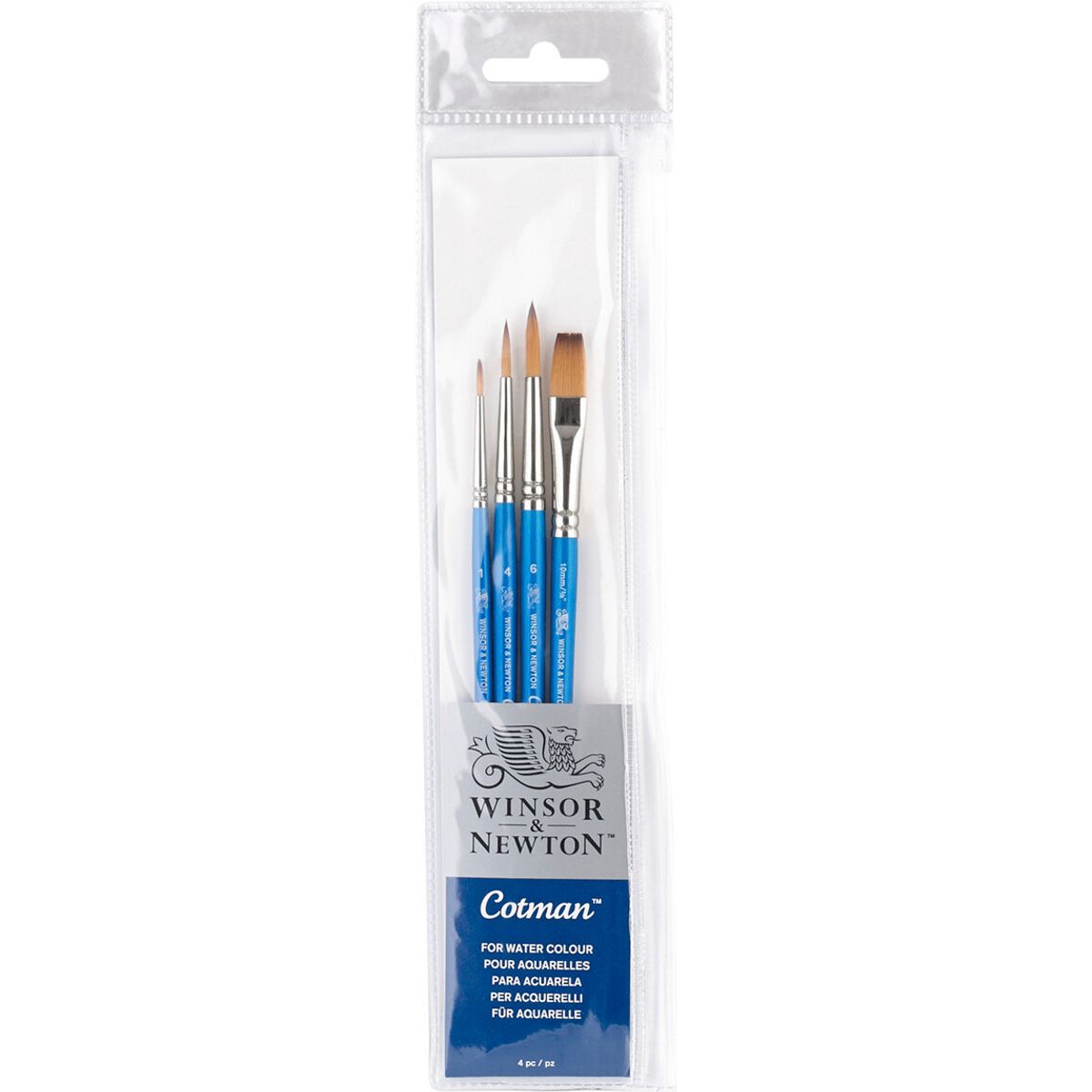 Winsor & Newton - Pensler Til Akvarelfarve - 4 Stk