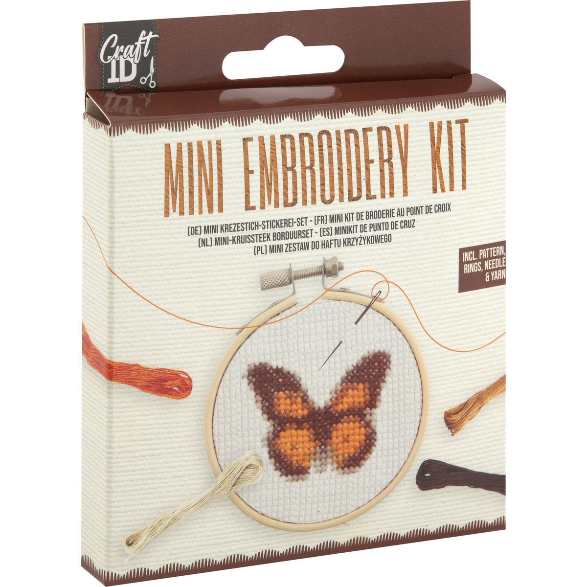 Craft Id - Mini Broderikit - Sommerfugl