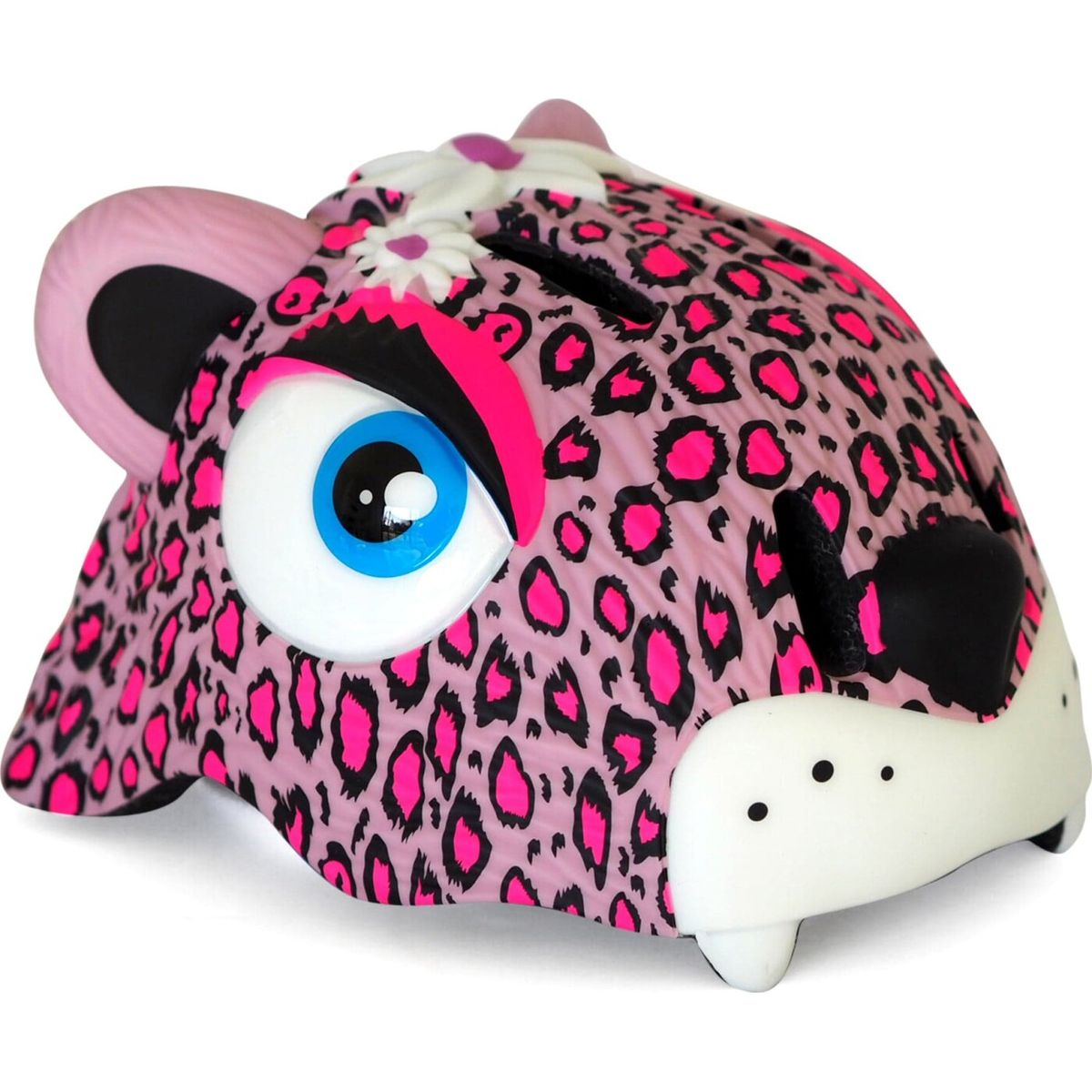 Crazy Safety - Cykelhjelm Til Børn - Leopard - Pink - 49-55 Cm