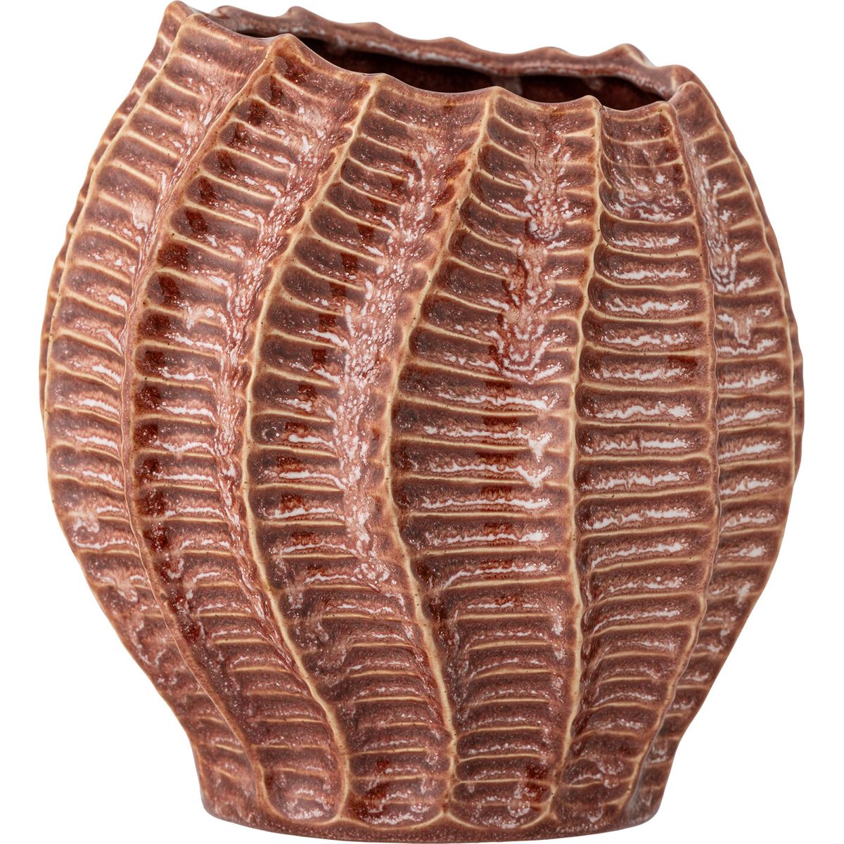 Creative Collection - Callon Vase - Rosa - Stentøj - H 20,5 Cm