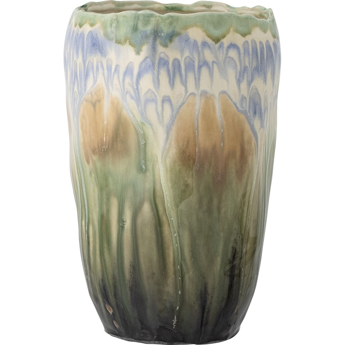 Creative Collection - Mahasti Vase - Grøn - Stentøj