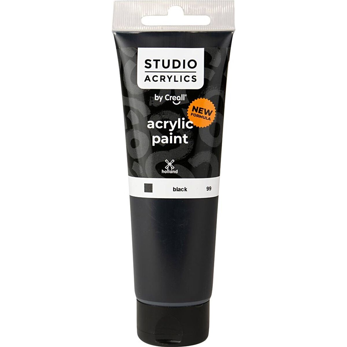 Creall Studio Acrylics - Akrylmaling - Dækkende - Sort - 120 Ml