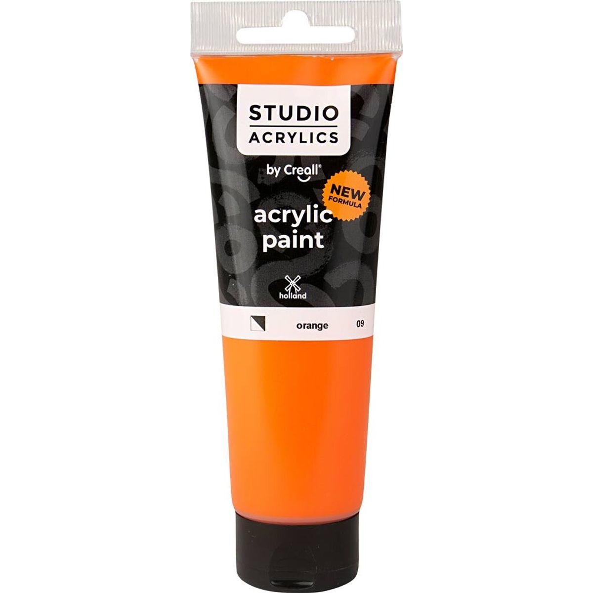 Creall Studio Acrylics - Akrylmaling - Halvdækkende - Orange - 120 Ml