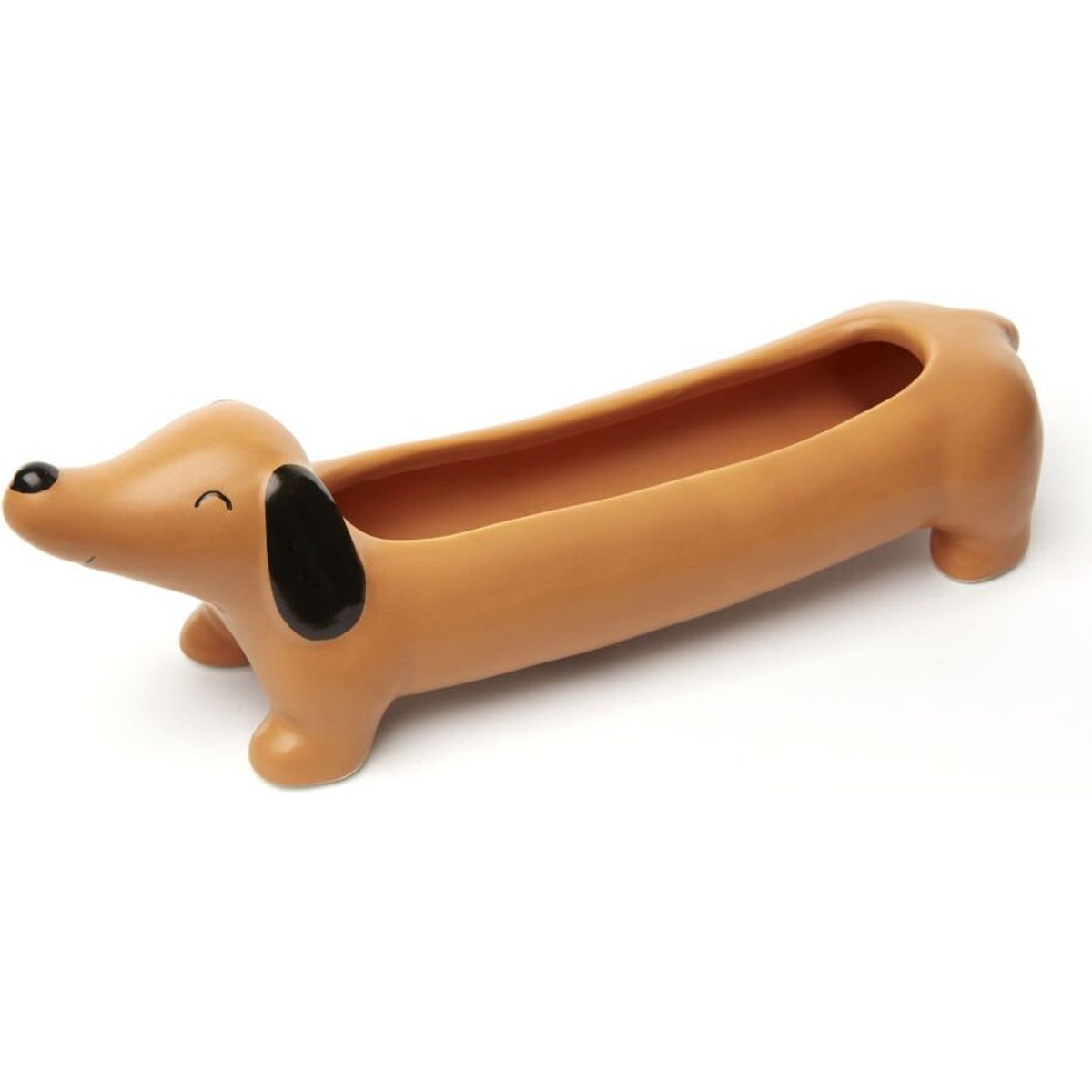 Kikkerland - Hunde Urtepotteskjuler - Daisy The Dachshund - 24x8 Cm