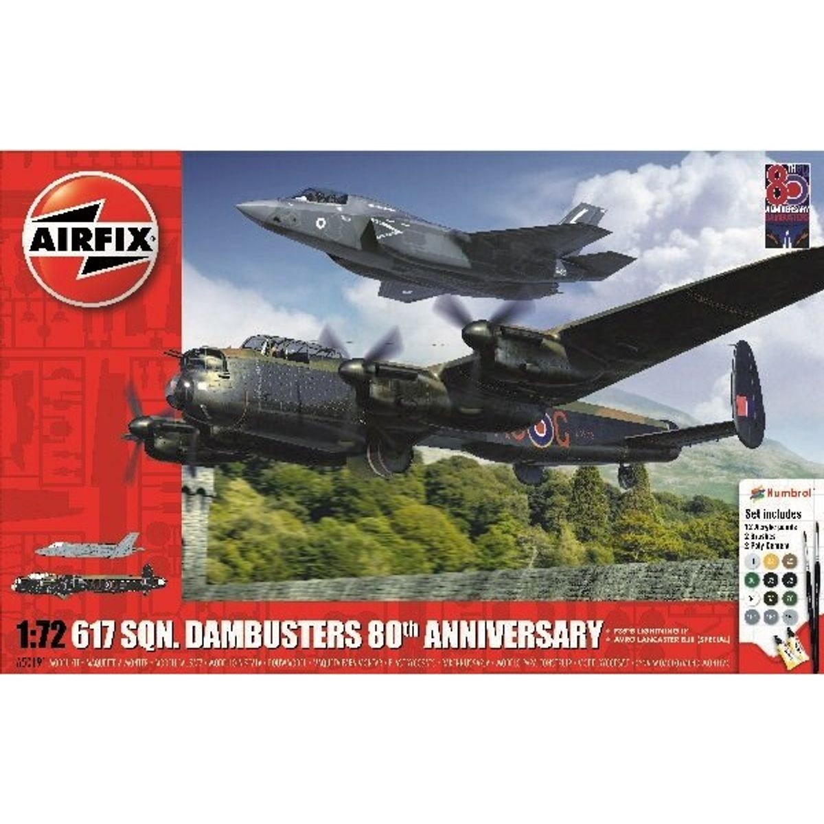 Airfix - Dambusters Gift Set 80th Anniversary Modelfly Byggesæt - 1:72 - A50191