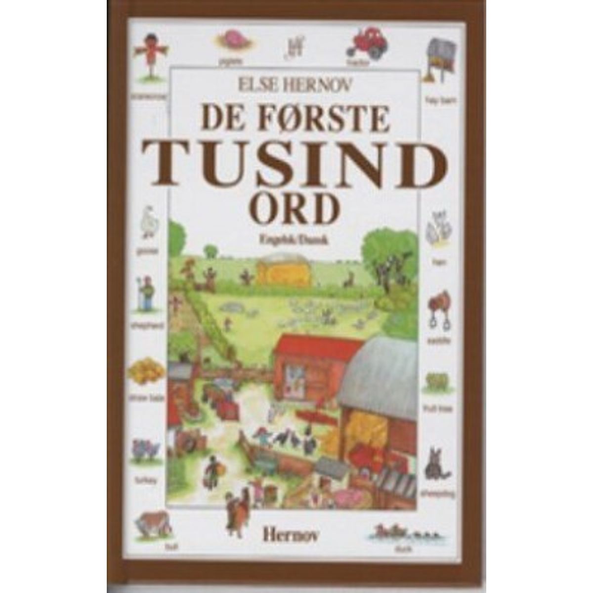 De Første Tusind Ord - Engelsk/dansk - Else Hernov - Bog