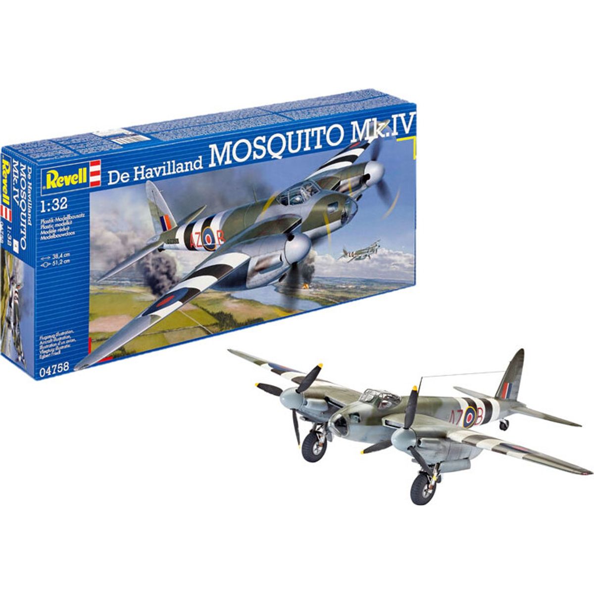 Revell - De Havilland Mosquito Mk.iv Fly Byggesæt - 1:32 - 04758