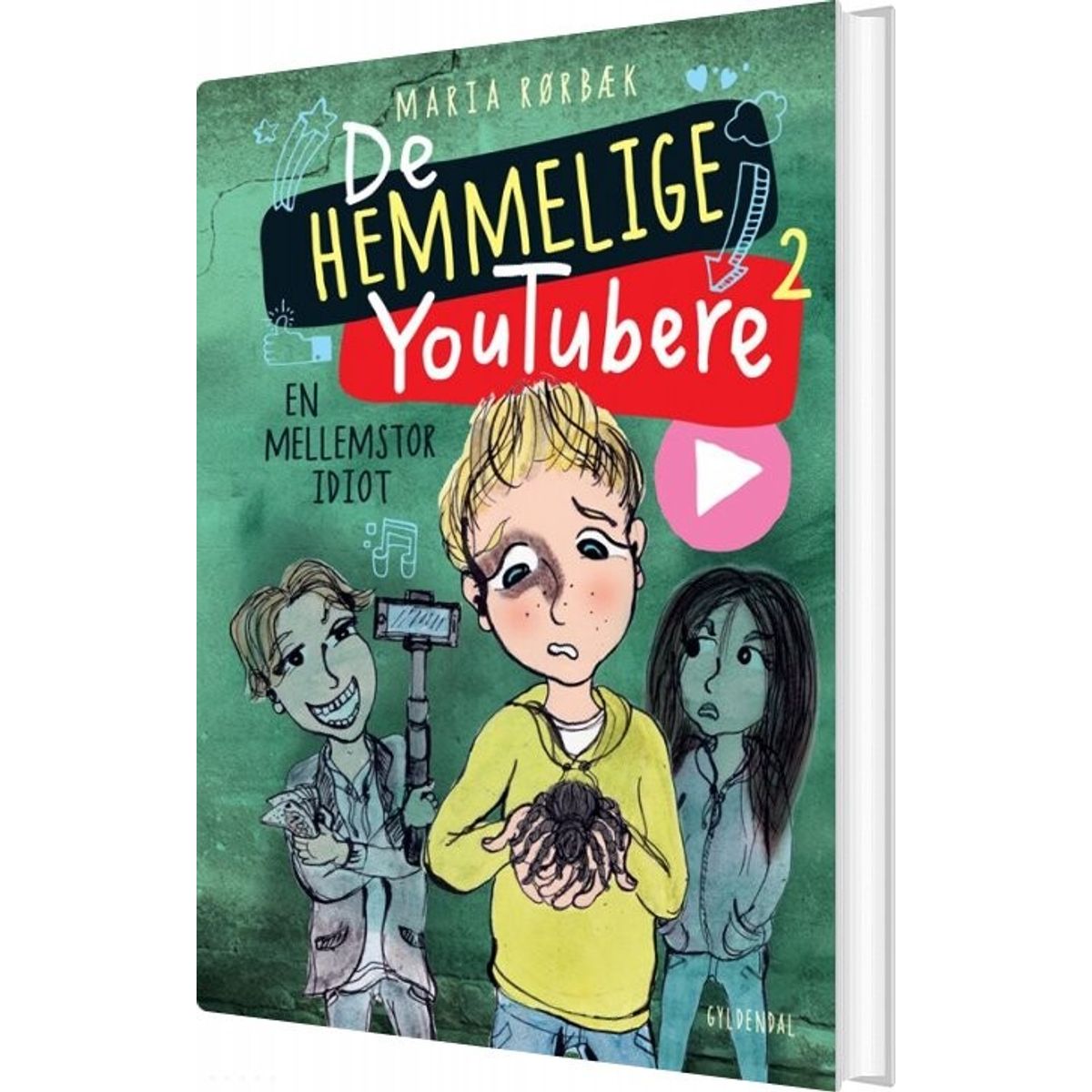 De Hemmelige Youtubere 2 - En Mellemstor Idiot - Maria Rørbæk - Bog