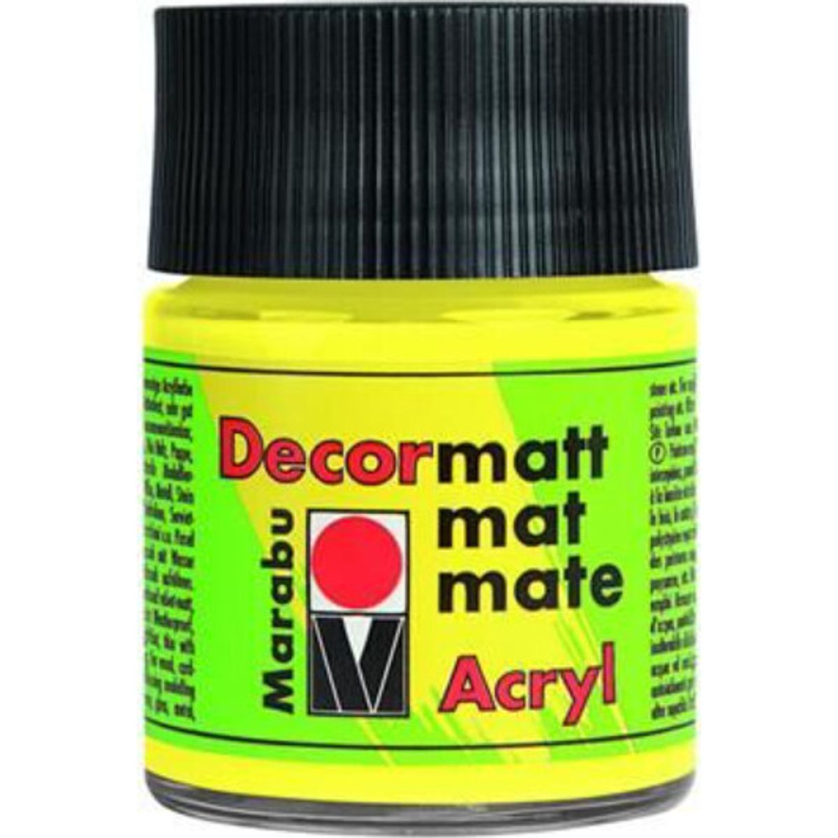 Decormatt Acryl - 50 Ml - Citrongul - Marabu