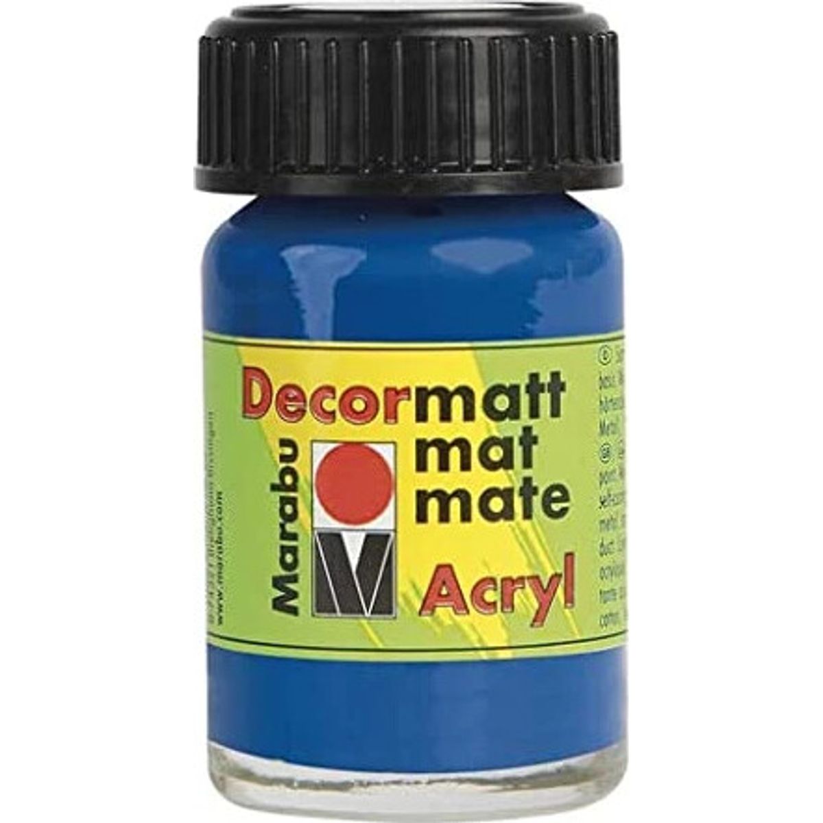 Decormatt Acryl - 15 Ml - Petro Blå - Marabu