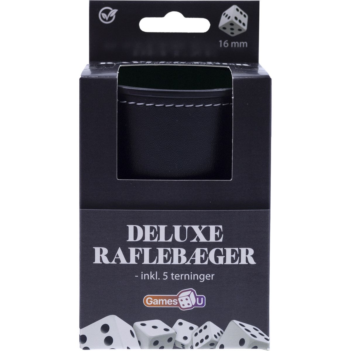 Raflebæger - Deluxe Rafle Sæt Med 5 Terninger