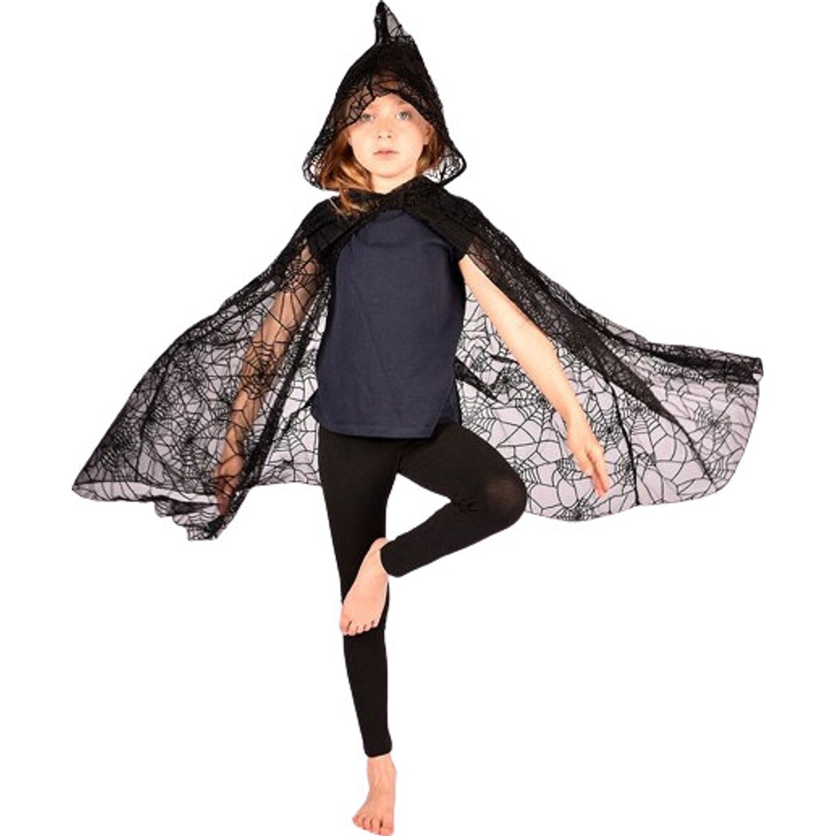 Den Goda Fen - Spiderweb Cape (98-128 Cm) (f7763)