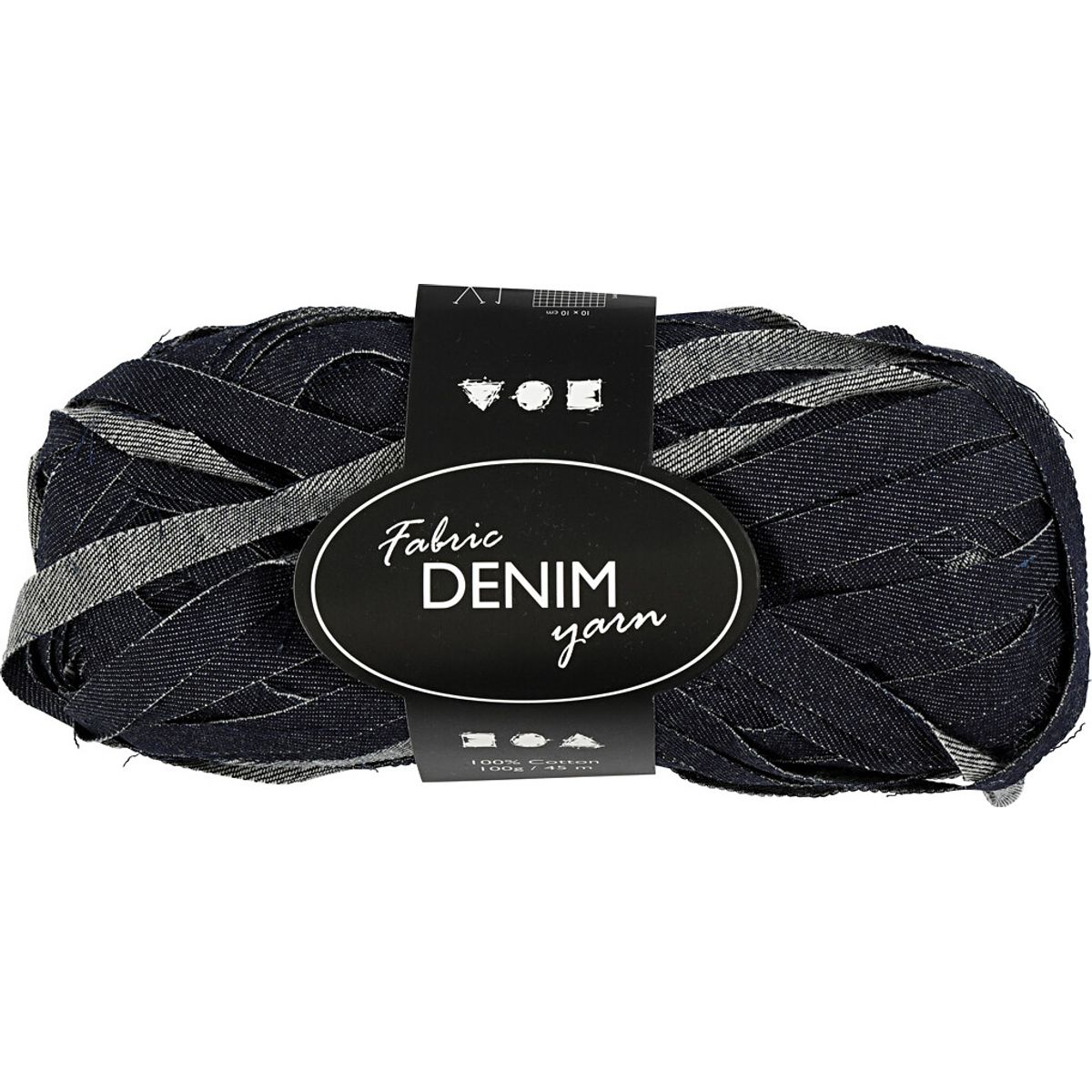 Denim Stofgarn - L 45 M - Blå - 100 G