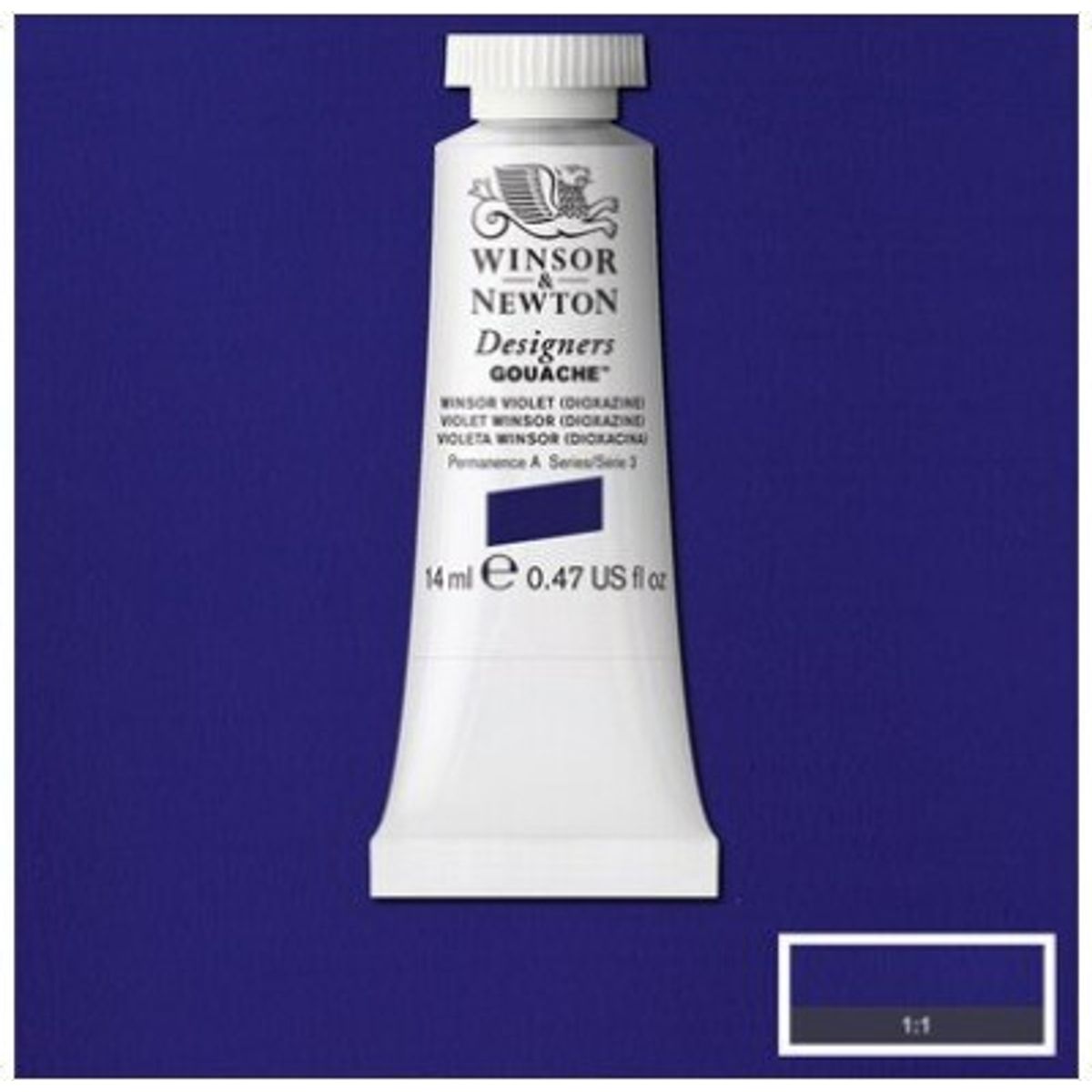 Winsor & Newton - Designers Gouache Maling - Winsor Violet Dioxazine 14 Ml