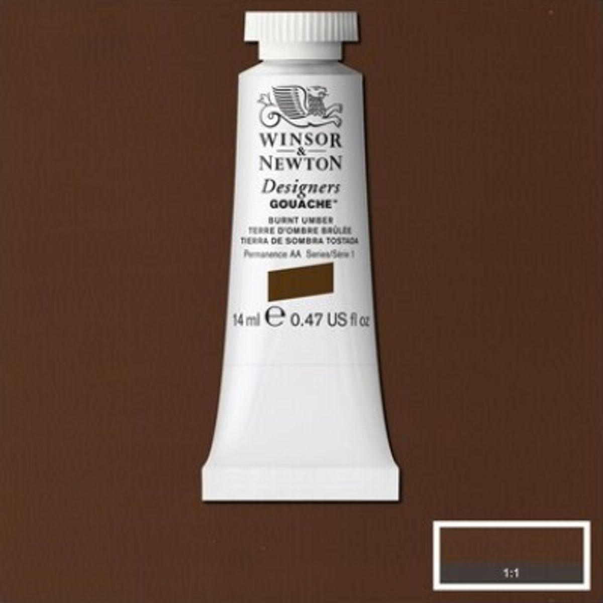 Winsor & Newton - Designers Gouache - 14 Ml - Brændt Umber Brun