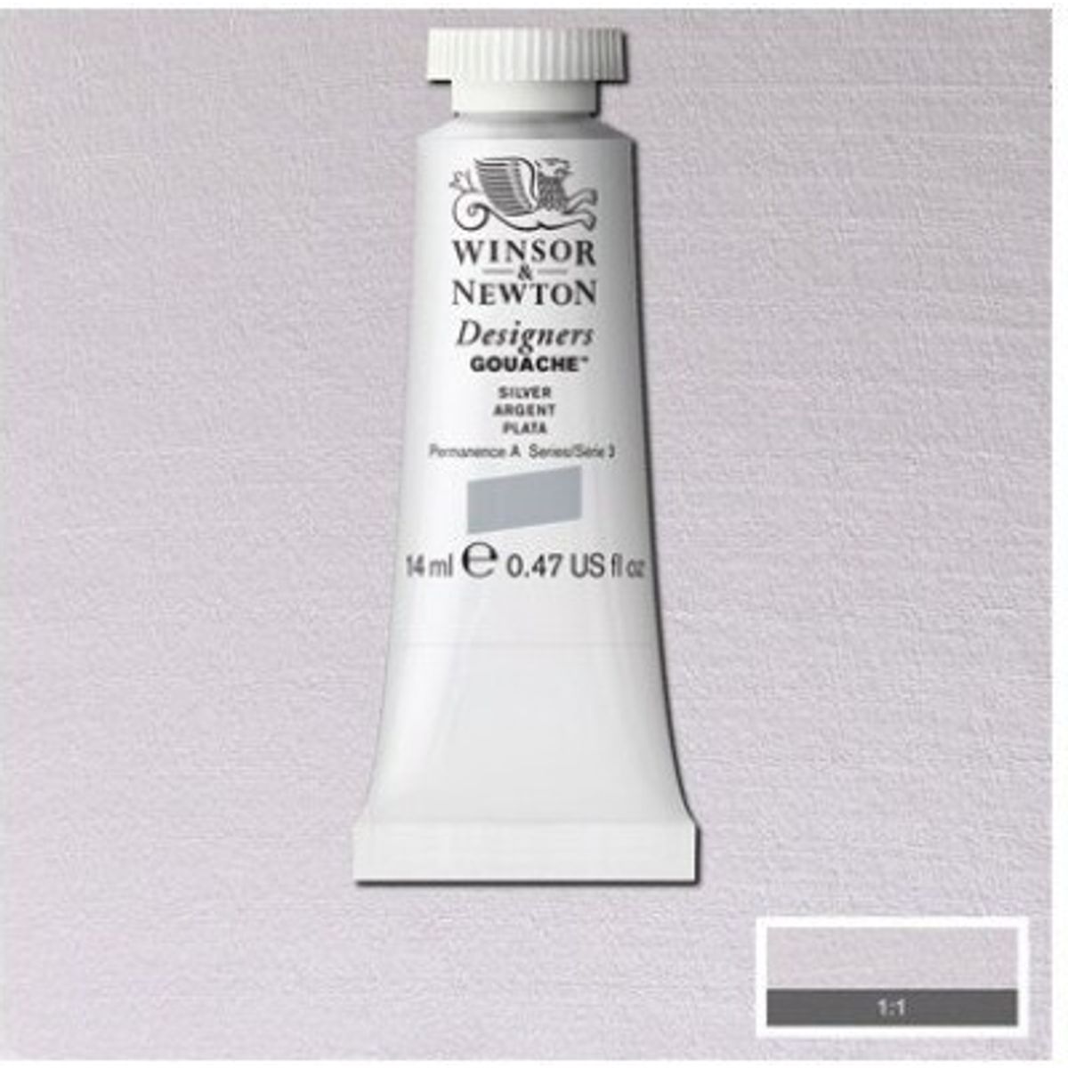 Winsor & Newton - Akvarelfarve - Gouache - Sølv 14 Ml