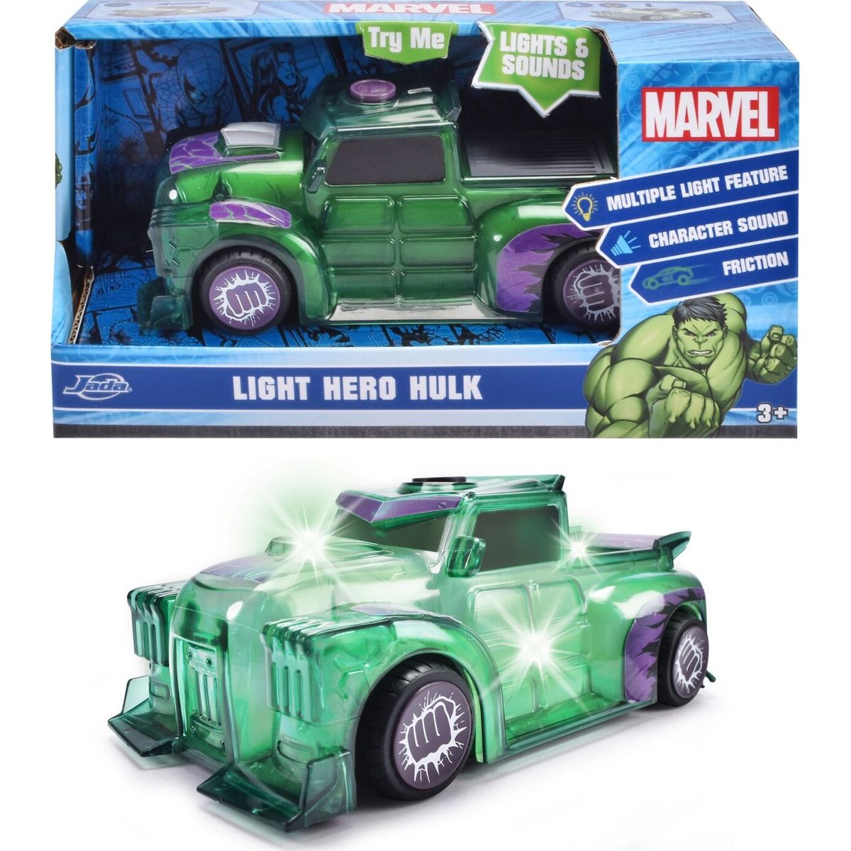 Dickie Toys - Marvel Light Hero Hulk - 1:32