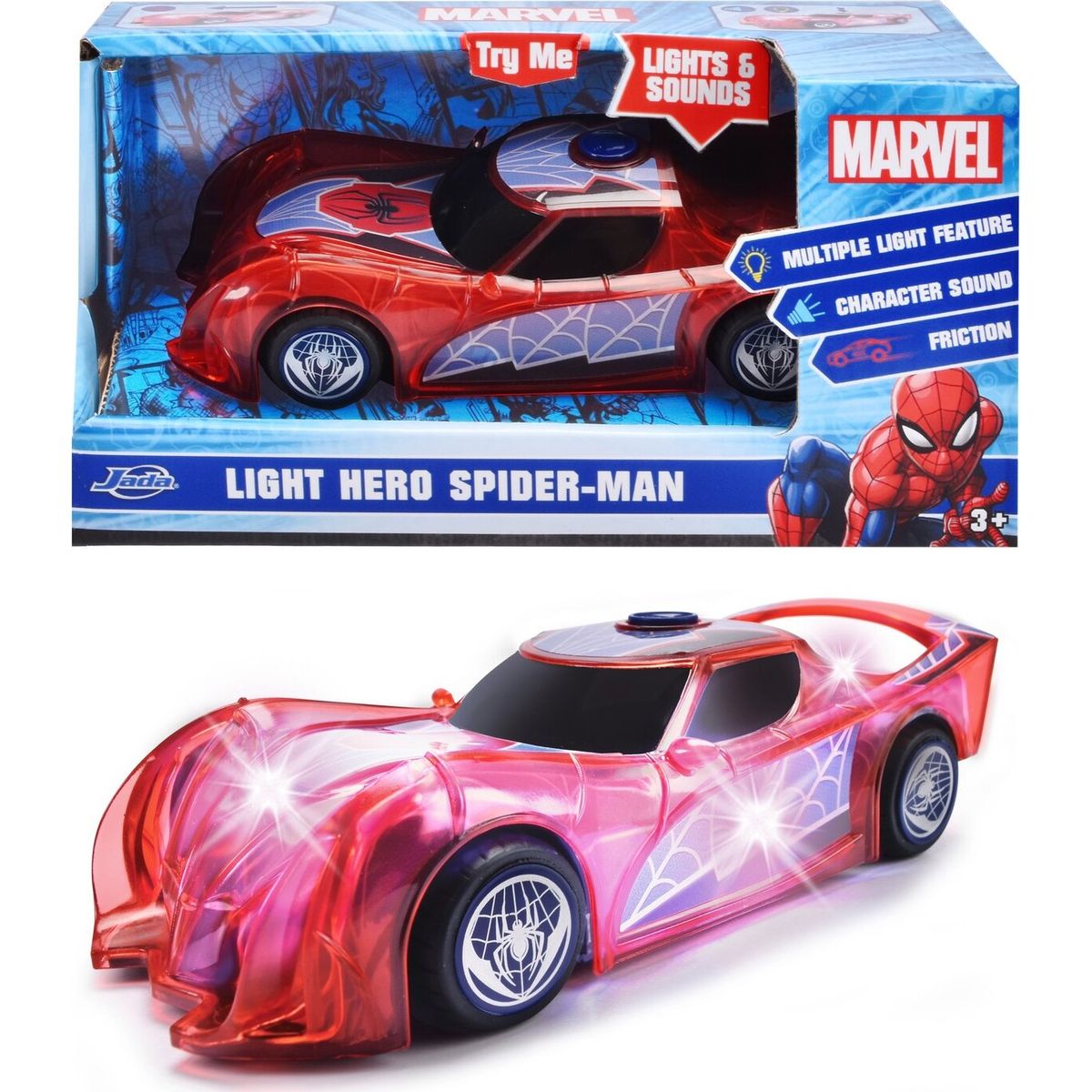 Dickie Toys - Marvel Light Hero Spider-man 1:32