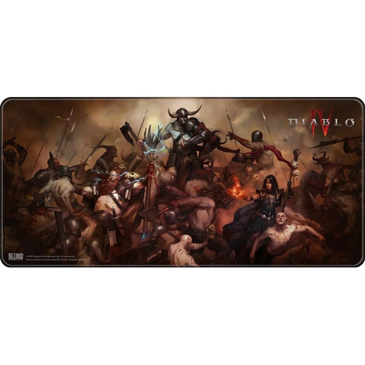 Diablo Iv - Desk Mat - Skrivebordsmåtte - Heroes - 90x42 Cm