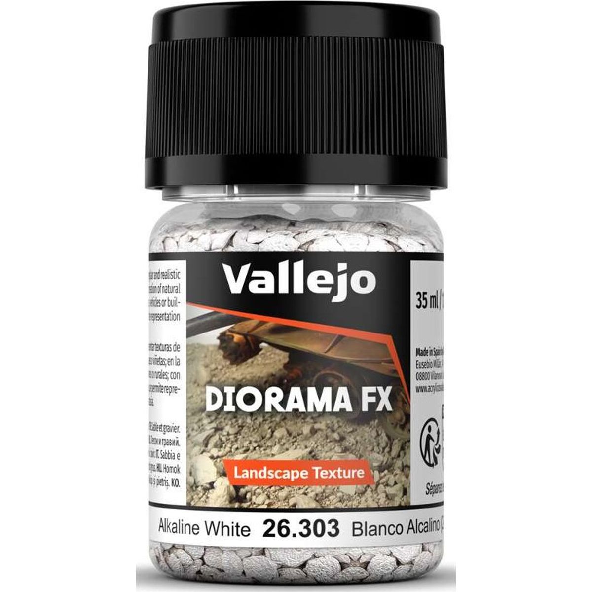 Diorama Fx Alcaline White 2-5mm, 35ml - 26303 - Vallejo