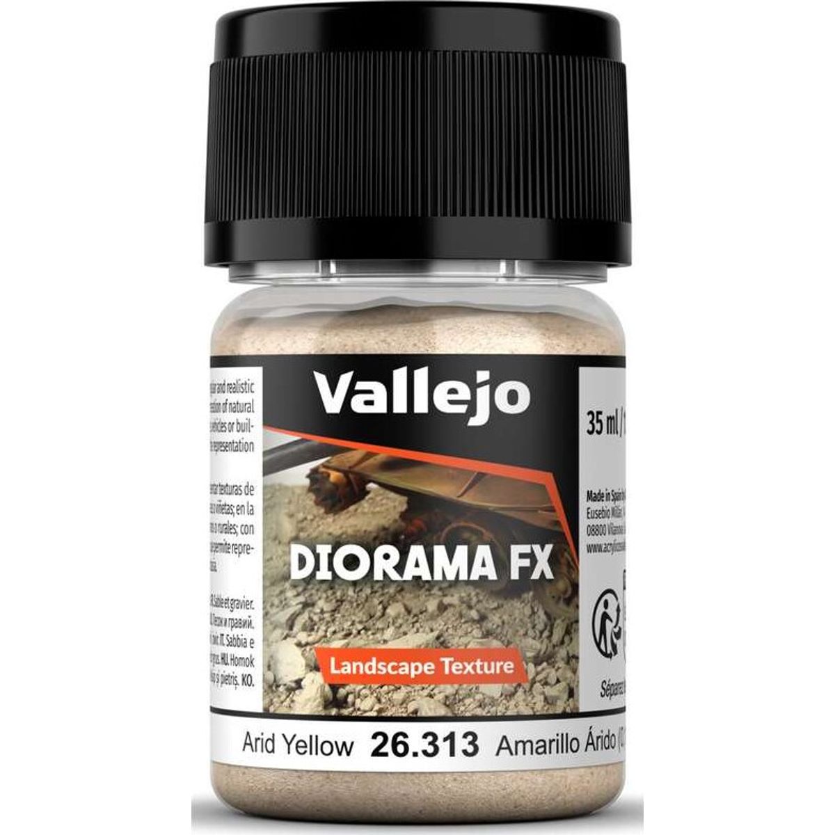 Diorama Fx Arid Yellow 0,1-0,6mm, 35ml - 26313 - Vallejo