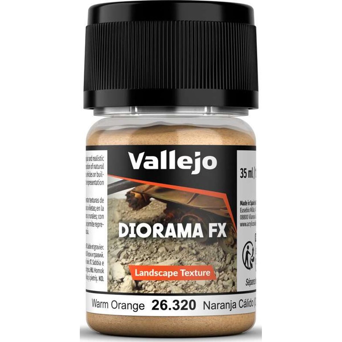 Diorama Fx Warm Orange 0,1-1mm, 35ml - 26320 - Vallejo