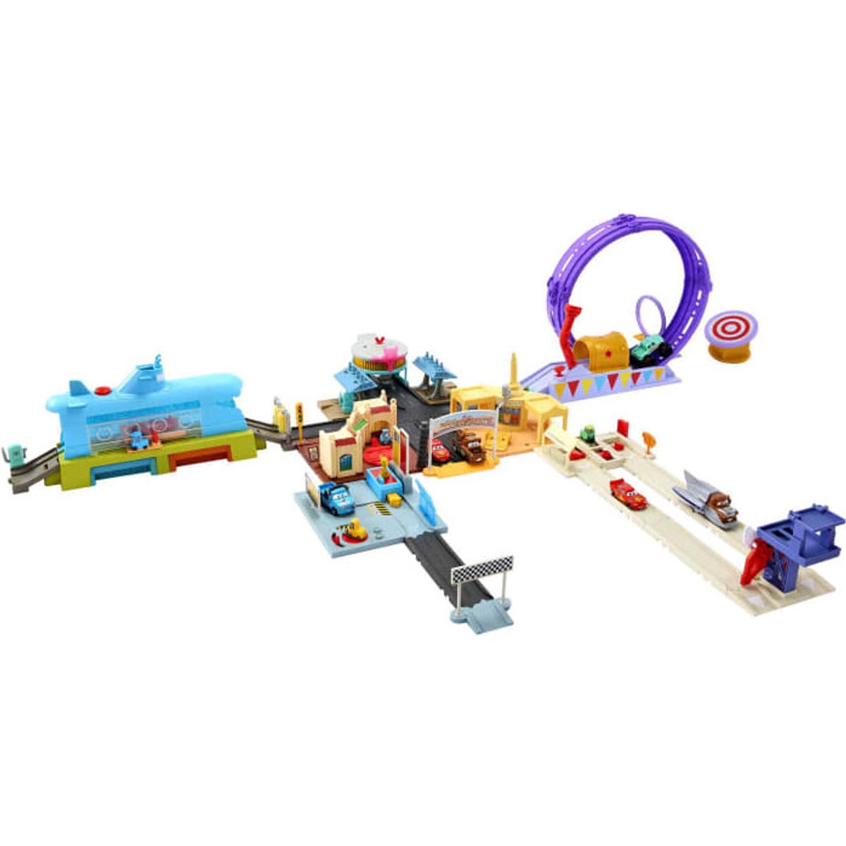 Disney Cars - Bilbane Legesæt - Showtime Loop - Inkl. Monster Truck Bil