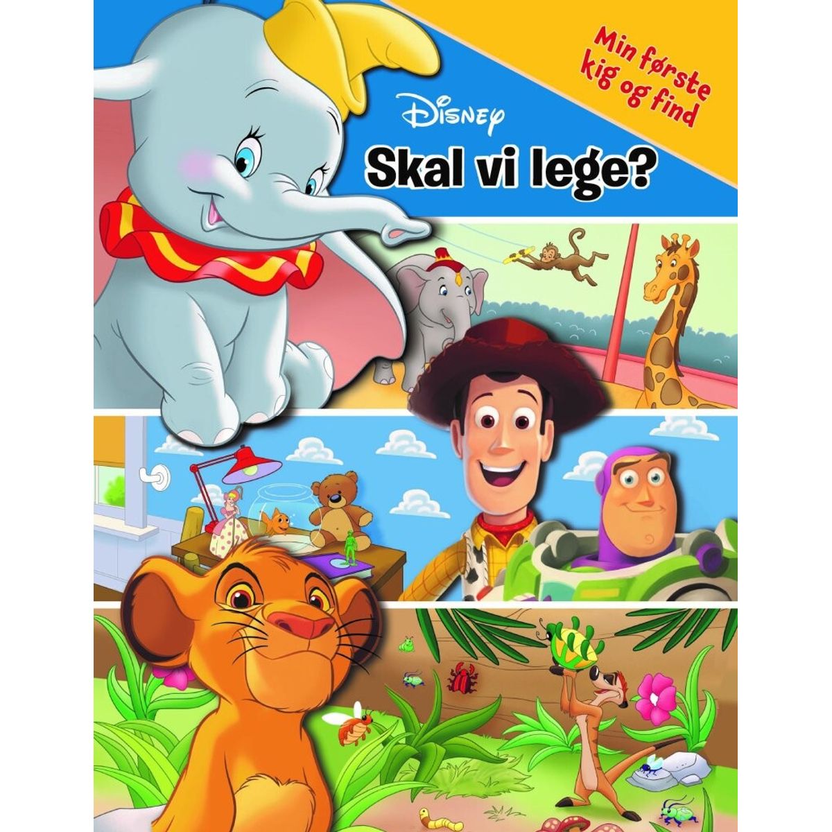 Disney - Skal Vi Lege? Min Første Kig Og Find - Bog