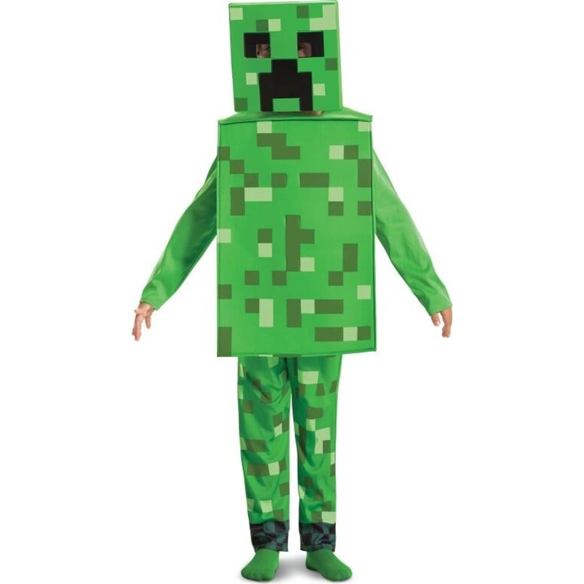 Creeper Kostume Til Børn - Minecraft - 116 Cm