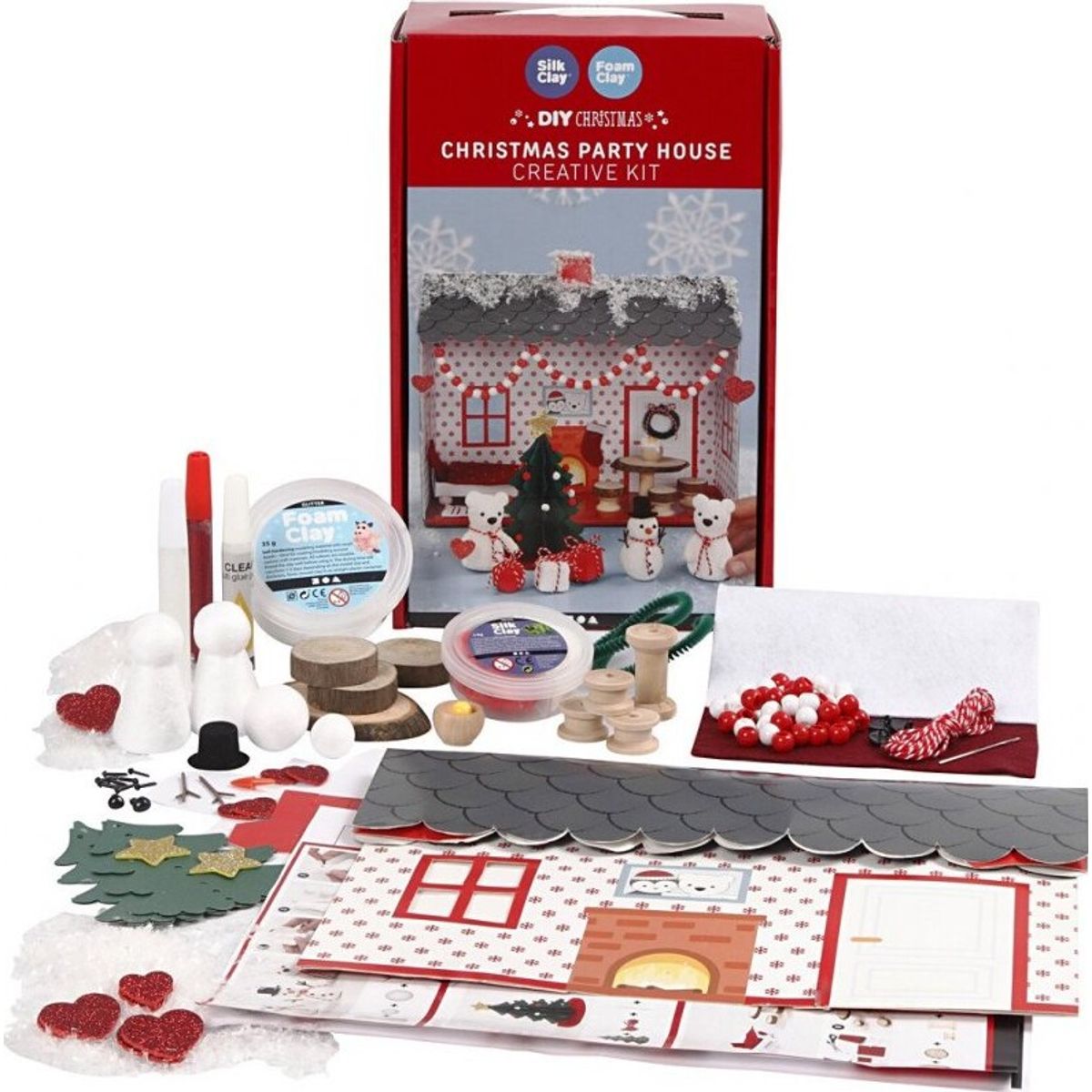 Silk Clay Og Foam Clay - Diy Kit - Lav Selv Jylepynt