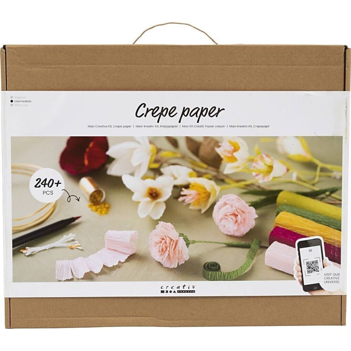 Crepepapir - Blomster Diy Kit Med Over 240 Dele