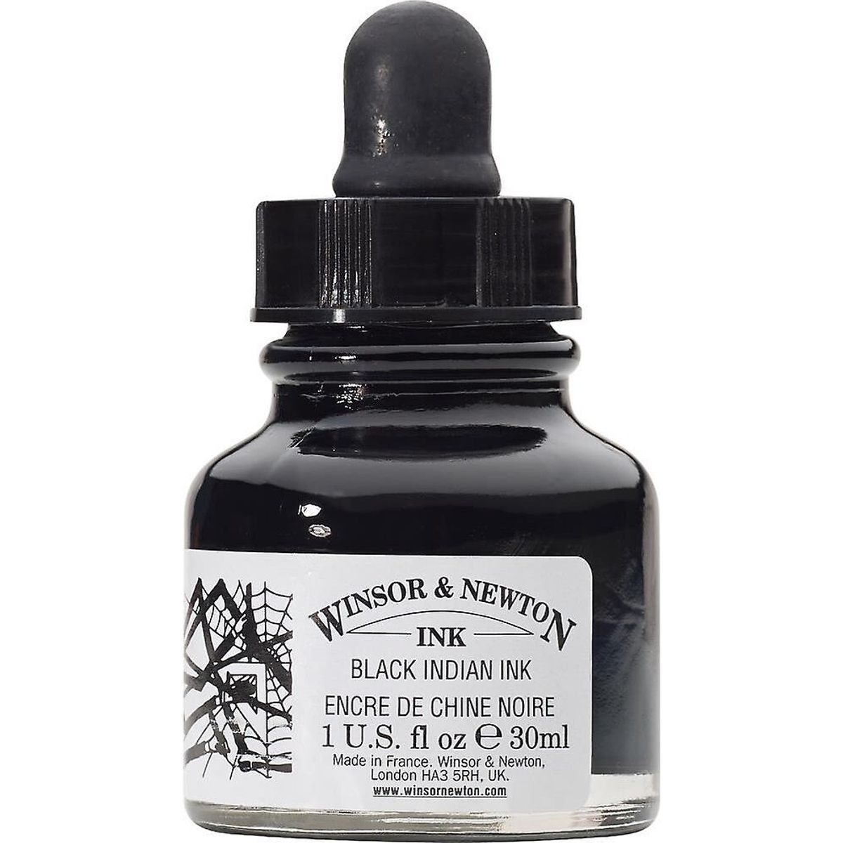 Winsor & Newton - Indian Ink - Blæk - Sort 30 Ml