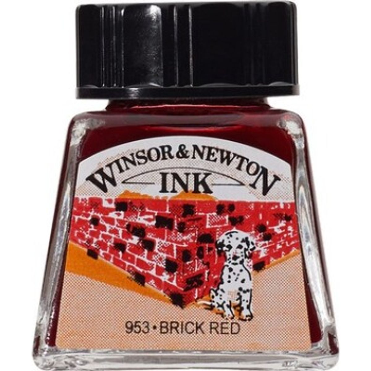 Winsor & Newton - Tegne Blæk - 14 Ml - Brick Rød