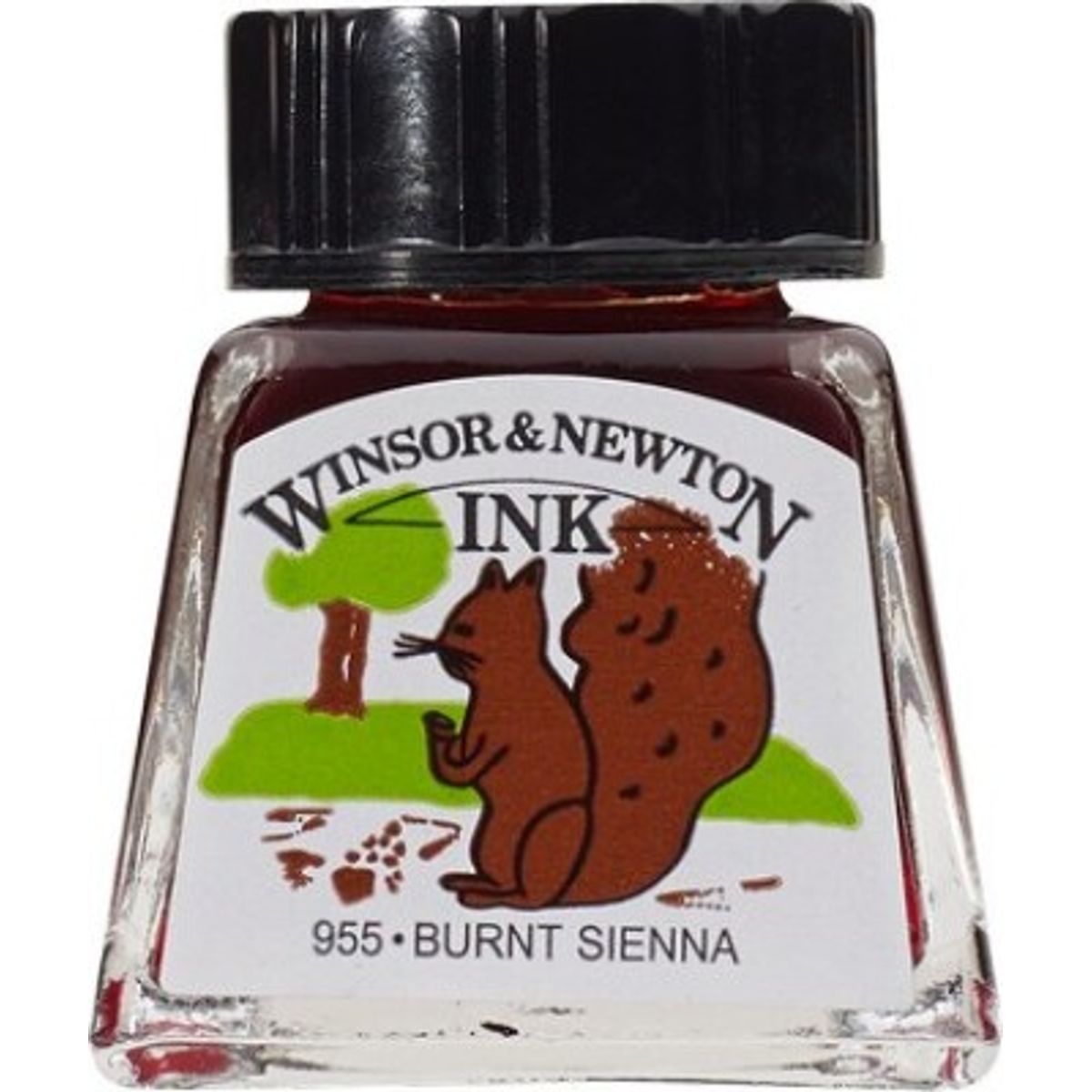 Winsor & Newton - Drawing Ink 14ml Burnt Sienna 074 - 1005074 - Winsor & Newton