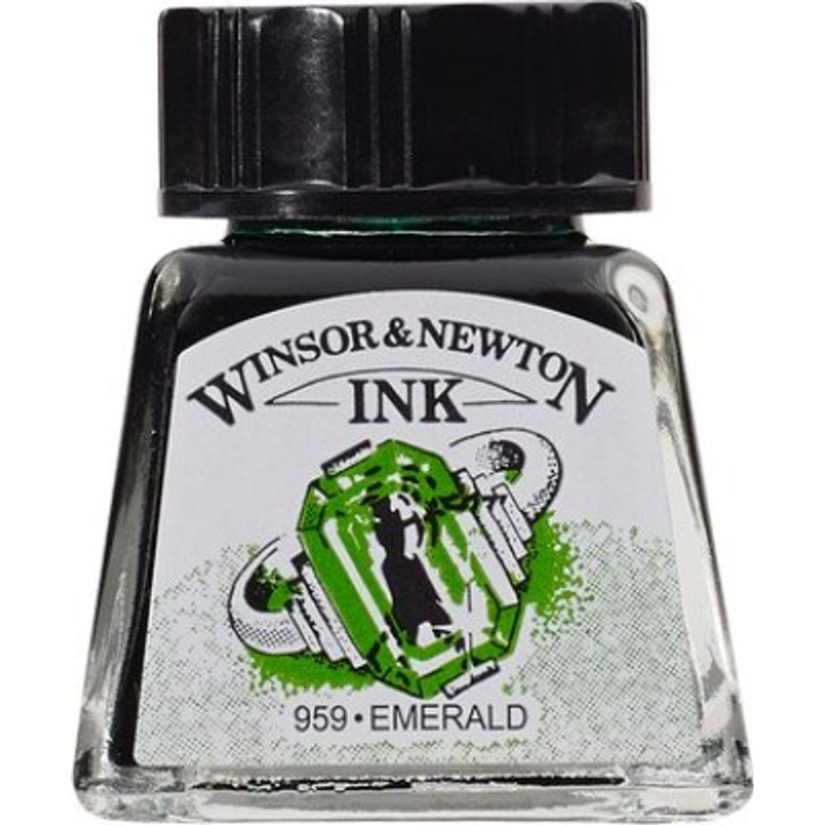 Winsor & Newton - Tegne Blæk - 14 Ml - Smaragd Grøn