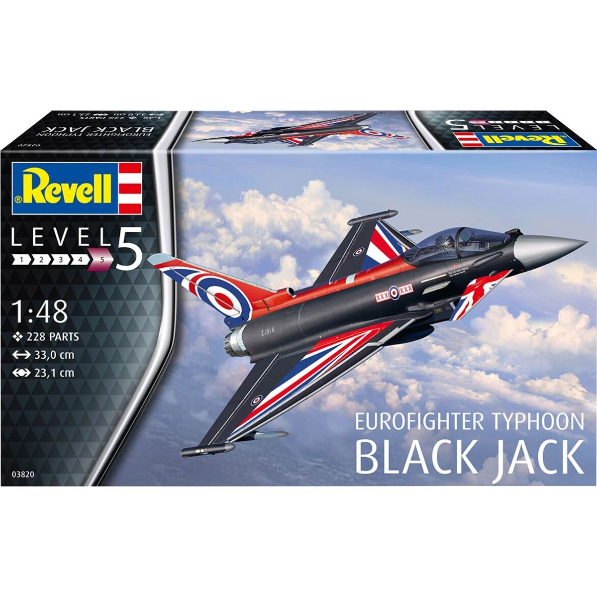 Revell - Eurofighter Typhoon Black Jack Fly Byggesæt - 1:48 - Level 5 - 03820