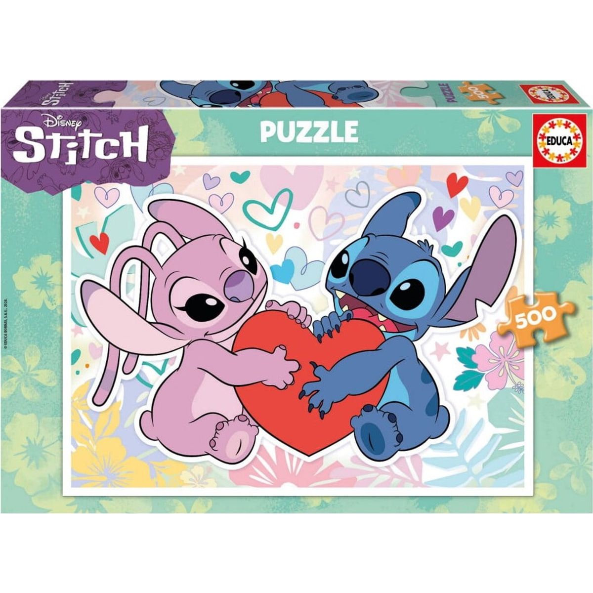 Educa - Puslespil Med 500 Brikker - Disney Stitch