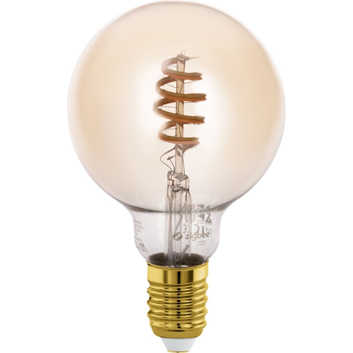 Eglo - E27 Led Pære - Spiral Amber - Dæmp G95 Tw Zigbee Bt